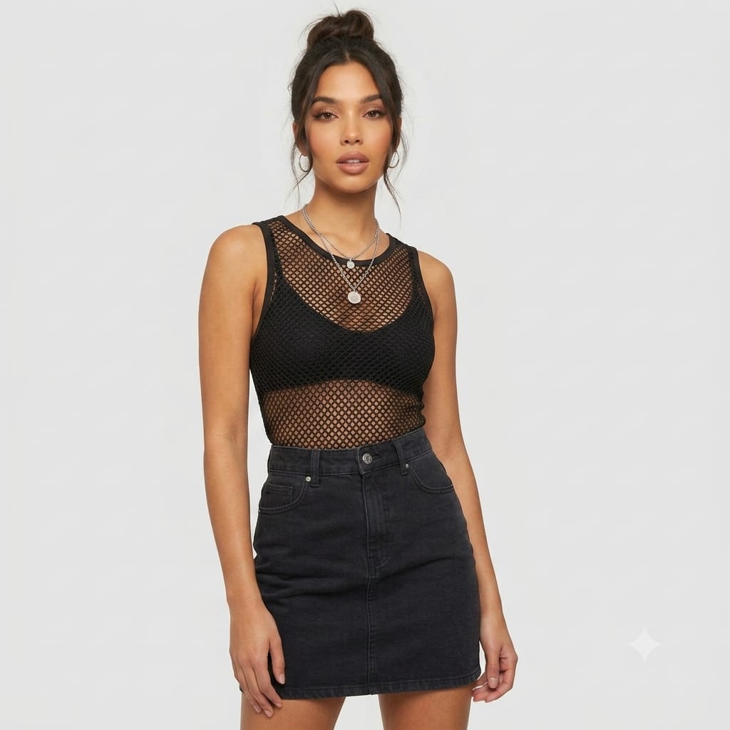 "Fresh and Fierce: Women and Girls' Mesh Top Styles"
