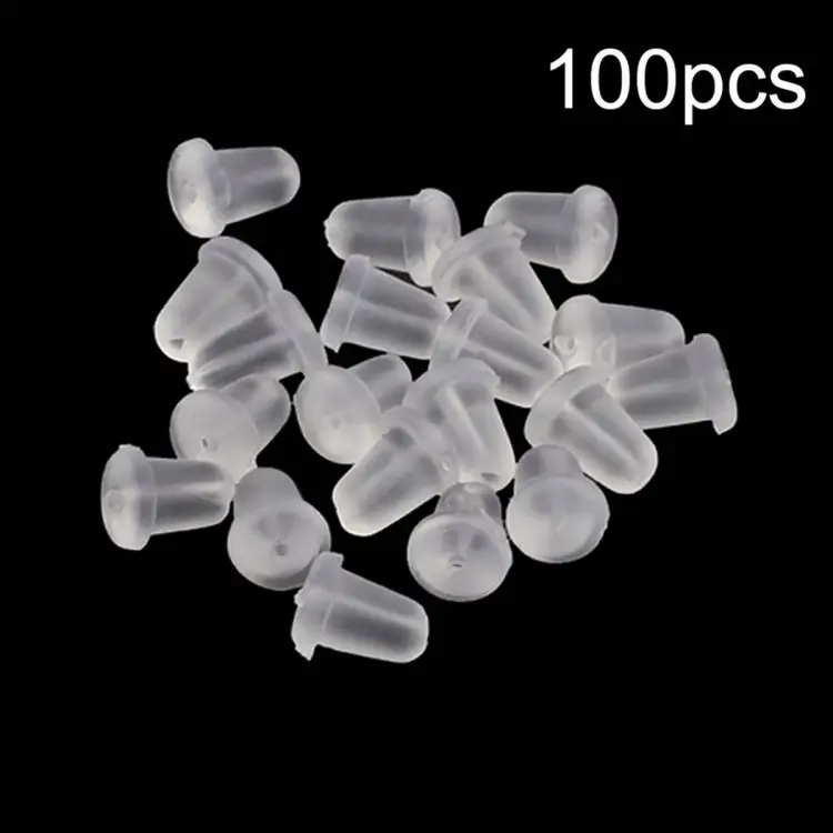 Silicone Earrings Back Stoppers  Plastic Earring Back Plug Cap