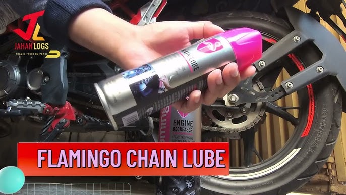 Flamingo High-Quality Bike Chain Lube Spray - 220ml Multipurpose Motorcycle Chain Lubricant