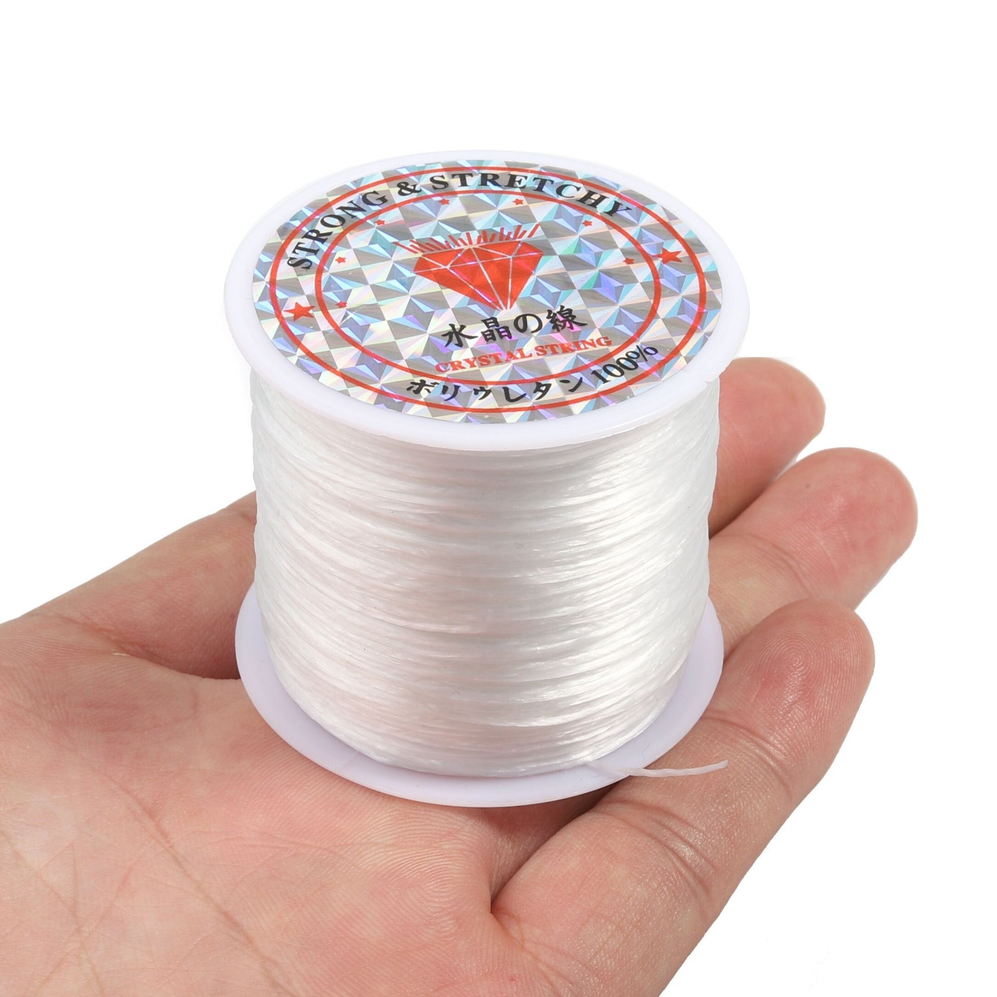 Stretchable Thread For Jewlery Making Nylon Thread For Bracelet Making Elastic String For Beading Jewelry Cord, Elastic Bracelet Rope Crystal Beading Cords, for Jewelry Making Beading Thread Elastic String Cord