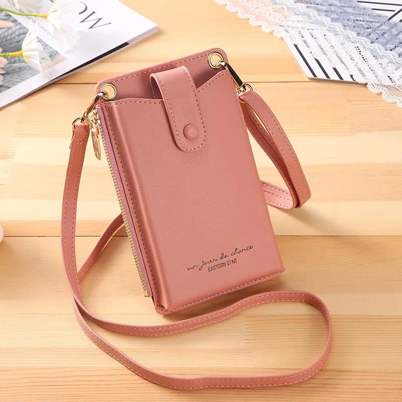 Fashion PU Leather Wallet and Crossbody Bag Multi-Card Holder Handbag for Women