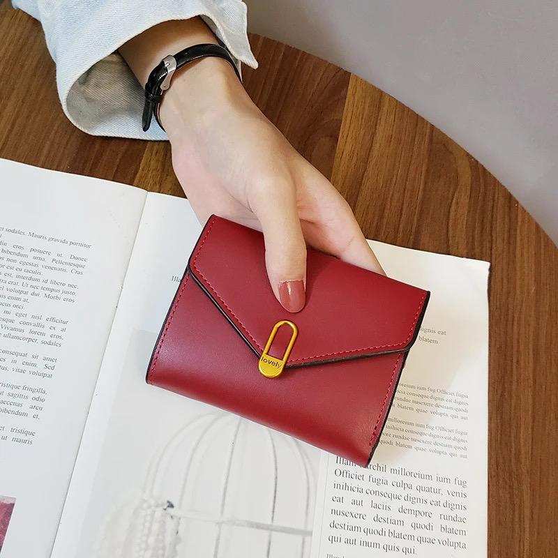 Short Women Wallets Small Slim Luxury Wallet New Fashion Pu Leather Female Purse Designer Money Bag Card Holder, wallets For Girls