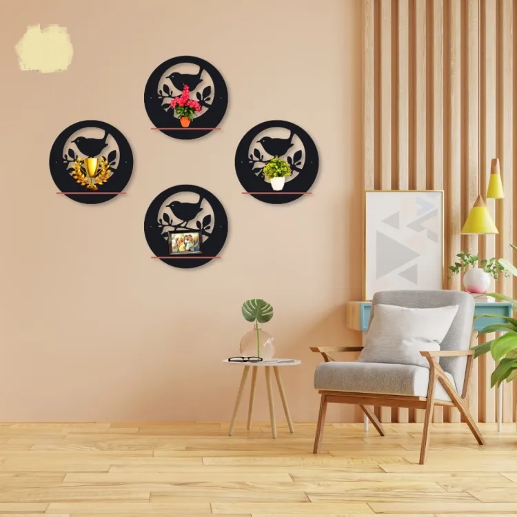 NEW UNIQUE WALL SHELF and Wooden Wall Calligraphy and Wooden Wall Clock For Living room, Bedroom, Office, Homes BY ALHAFIZWALLS