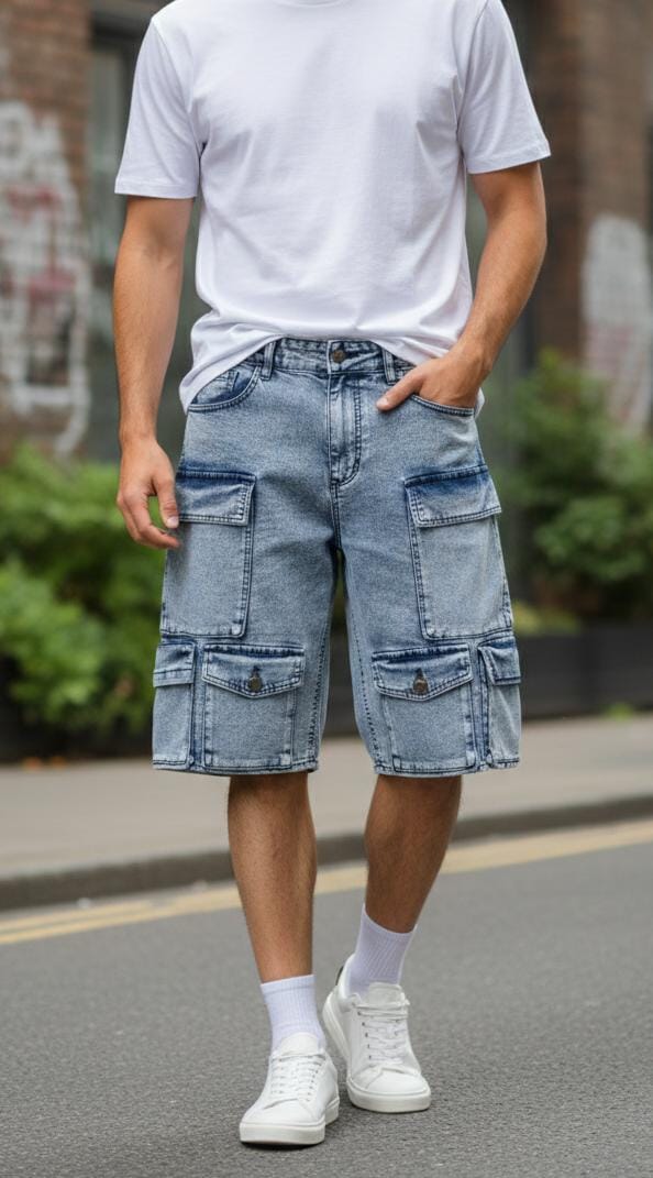 HASHBACK CARGO 9 POCKET SHORTS for Men - Shorts Without Belt