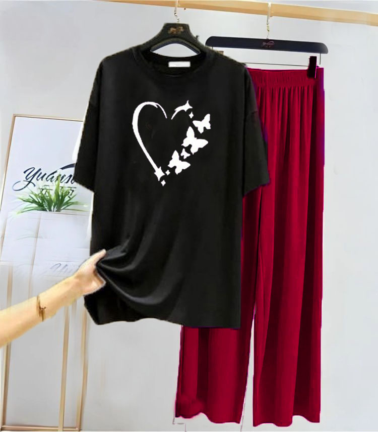 Heart Butterfly Suits For Women And Girls Short Sleeve Tee and multicolorFlapper