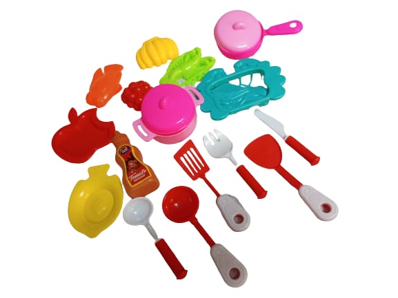 Artificial Food Toy For Kids Pretend Play Plastic toys Mix Bag Full kitchen Toy Playset