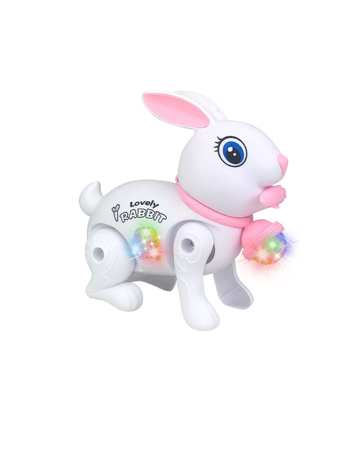 Free Delivery - Electric Bunny Rabbit Plush Toy with Music & LED Perfect Birthday Gift for Girls Boys Kids