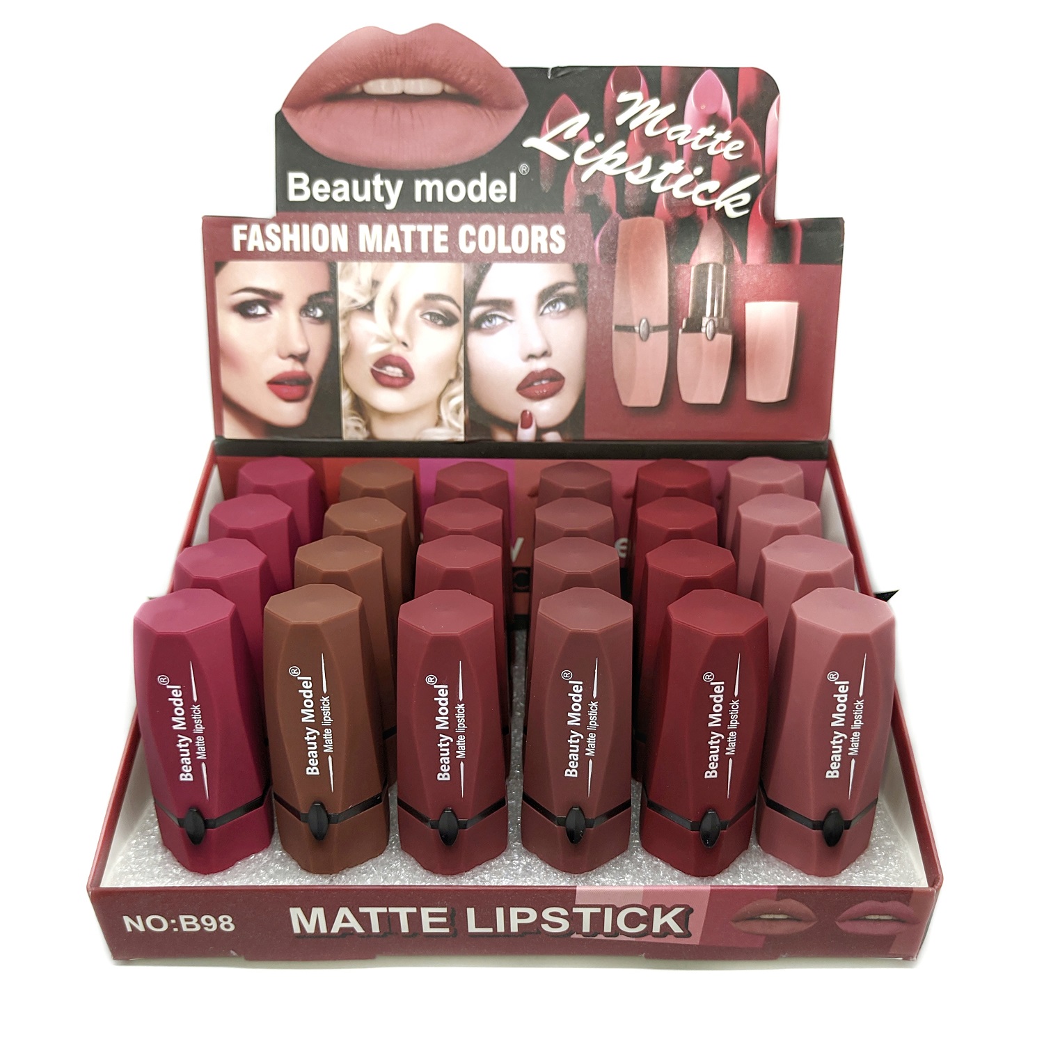 beauty model matte lipstick