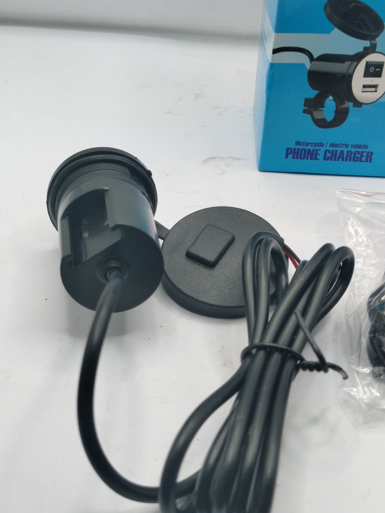 Motorcycle Mobile Charger Universal USB Waterproof with Switch