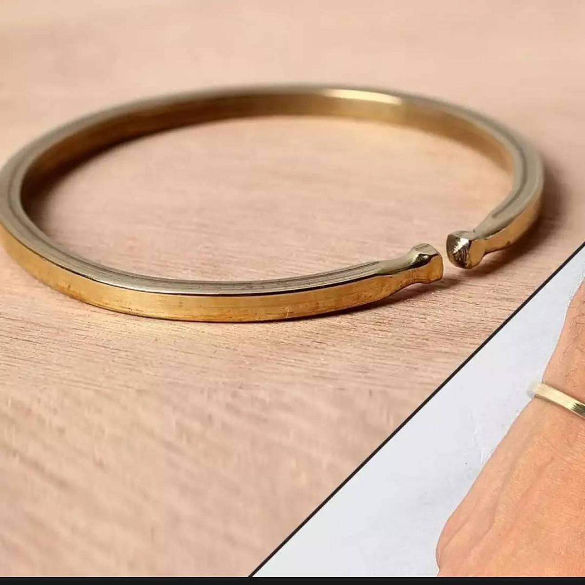 Order Studio Presenting New Stylish Golden Trending Kara (Hand Bracelet) for Men