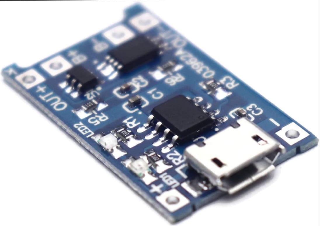 TP4056 Type-C / Micro-USB 5V 1A 18650 Lithium Battery Charger Module | Li-ion Charging Module with Dual Protection Function | Original Module