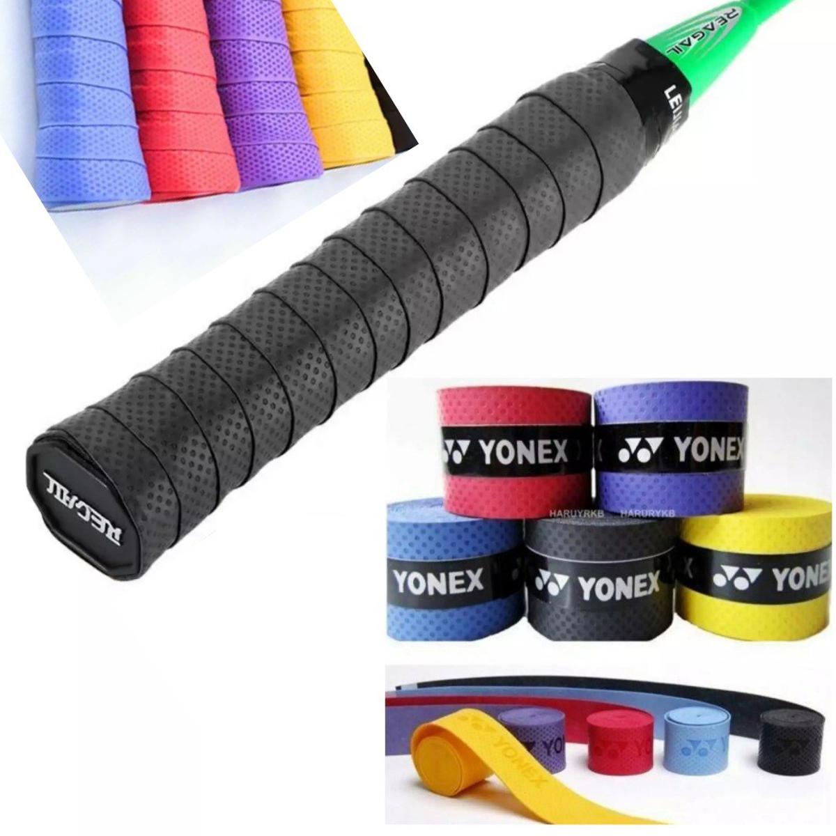 Yonex Badminton, Lawn tennis, Squash Over Grip Maximum absorption guarantees non-slip performance on wet or dry condition Suitable for various racket sports NOTE random color will be delivered