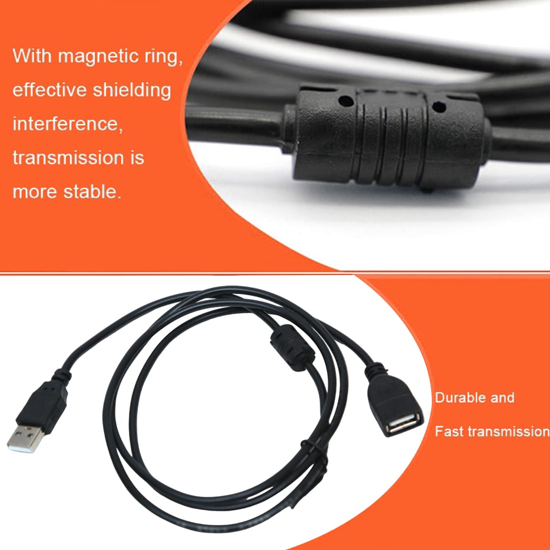 Wholesale 1.5 m USB 2.0 Extension Cable, Beige, Type A Male/Type A Female Plug, A Male to A Female High Speed USB Extension Cable USB Extension Cable Male to Female