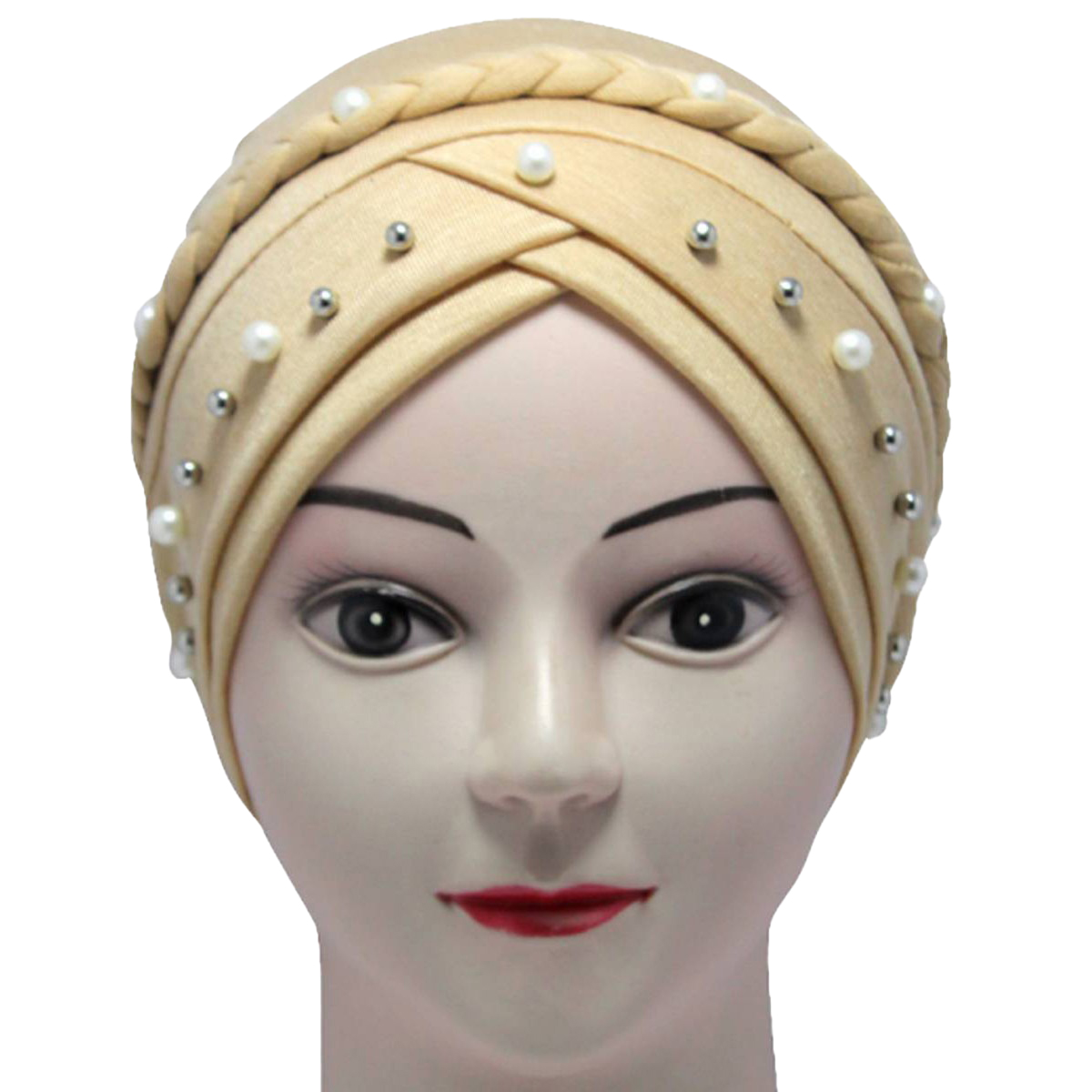 skin Muslim Hijab Cap Turban Stretch Hat Braid Hijab inner