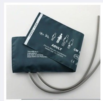 Blood Pressure Nibp Cuffs Upper Arm Cuff for Manual bp machine Double pipe Coat Nibp Cuff Patient Monitor for Dial aneroid Blood pressure machine | Portable Arm manual Blood Pressure Monitor Cuff Dual tube Tonometer Cuff For Sphygmomanometer | Bp cuff