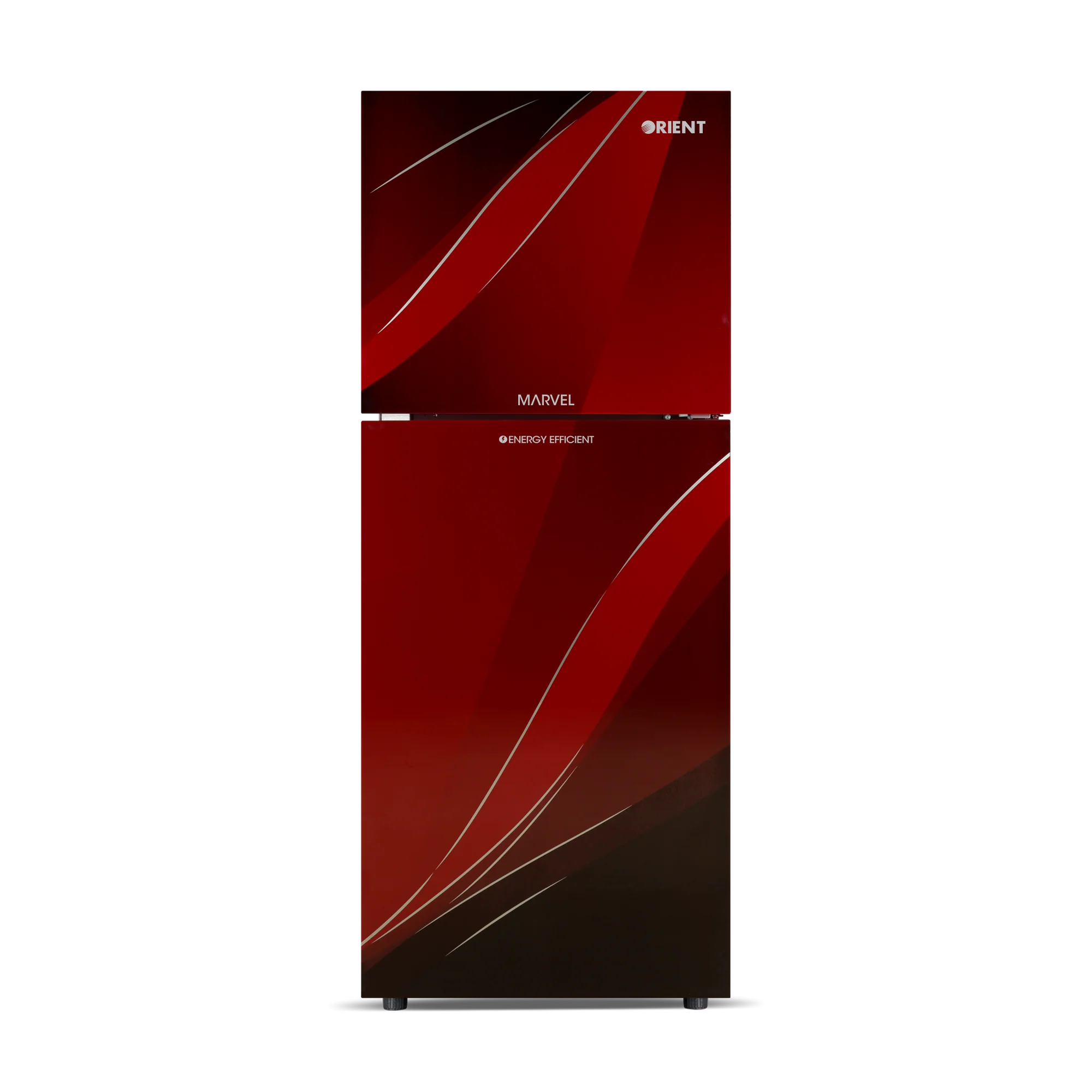 Orient Marvel 260 Blaze Red Refrigerator | 10 Cubic Feet | Energy Efficient Cooling Technology | Fast Cooling Double Door Fridge | Stylish Home Refrigerator