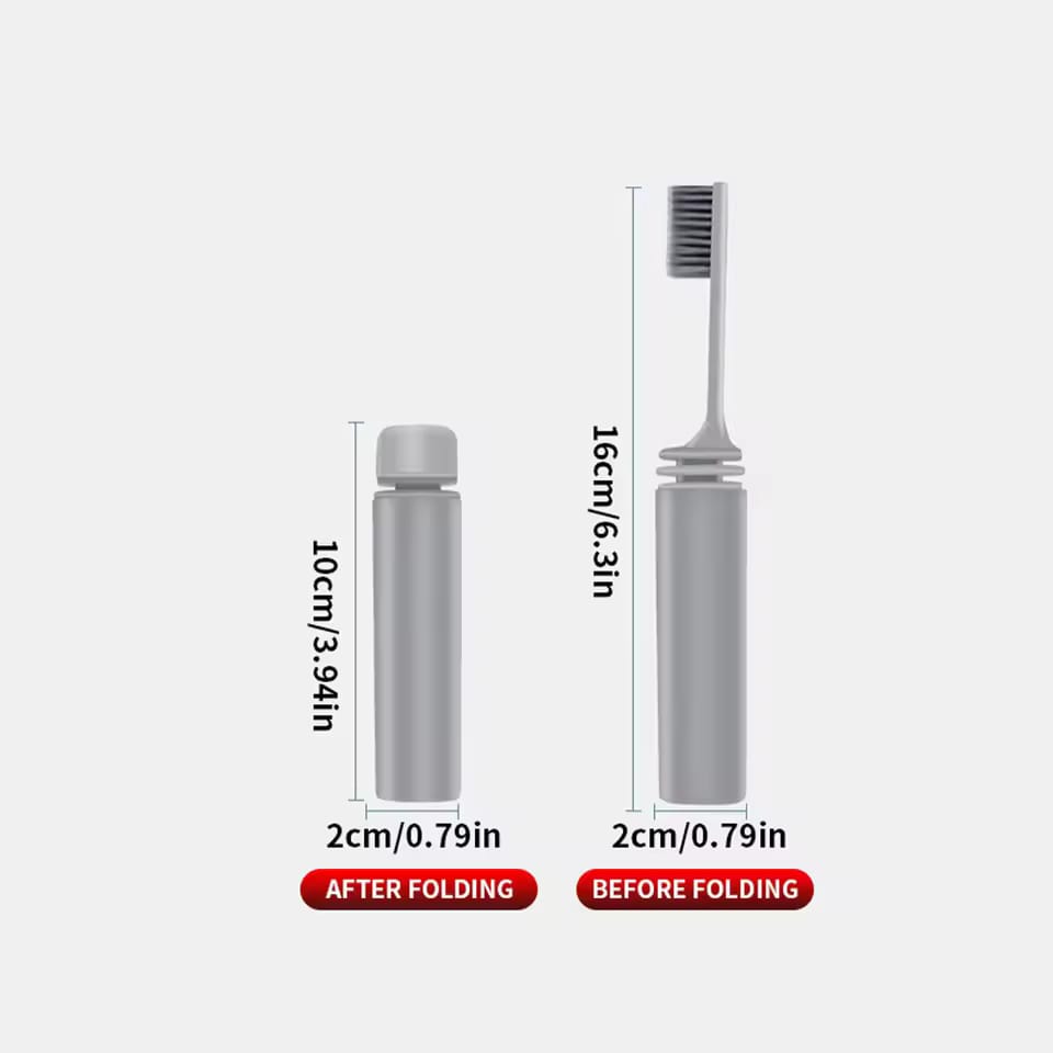 Portable Toothbrush - Traveling Toothbrush | Portable Soft Bristles Hygienic Teeth Brush for Flossing Alternative Care