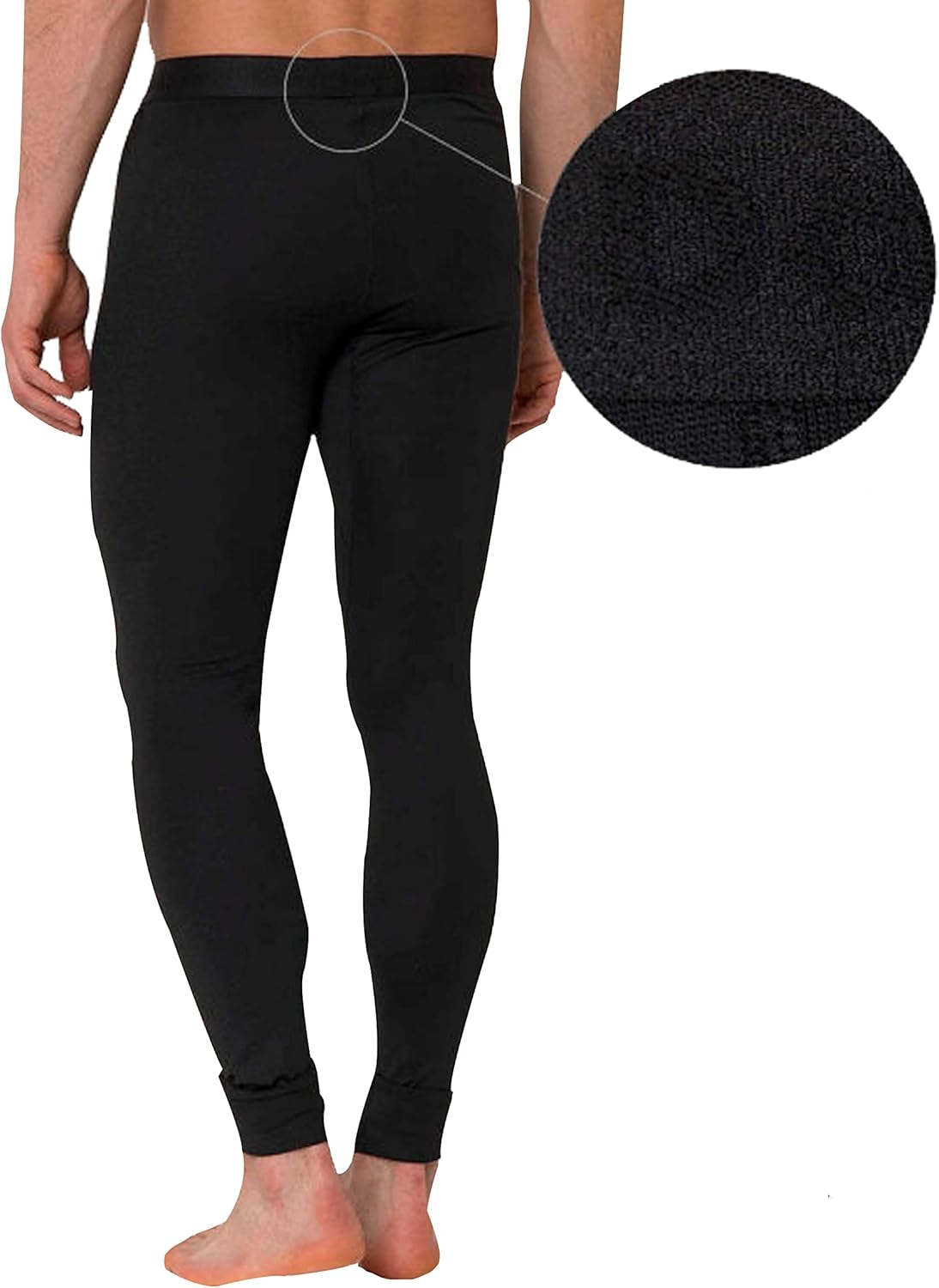 Men's Cotton Underwear Leggie Pants For All Season Thin Tights for Men Lined Long Leggings Layer Base Cotton Innerwear