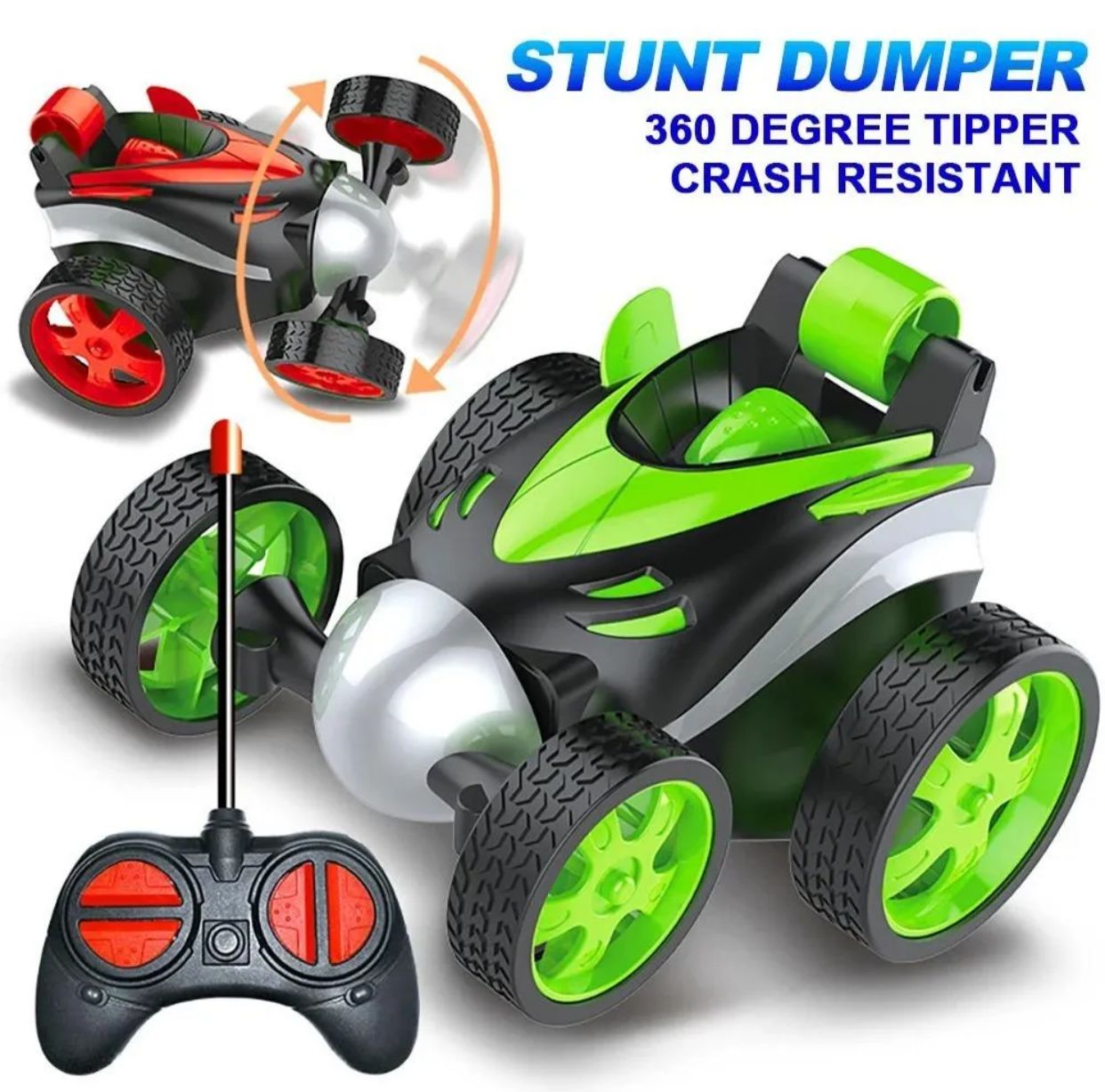 Speed Racing Stunt Car for boys kids - Funny Stunt Roll 360 Rotate & Flip Remote control Vehicle Car For Boys Toddlers, Small Rechargeable RC Car 4WD Four Channel Turn Left/Right Forward Backward Cars For Boys Best For Gifting Kids