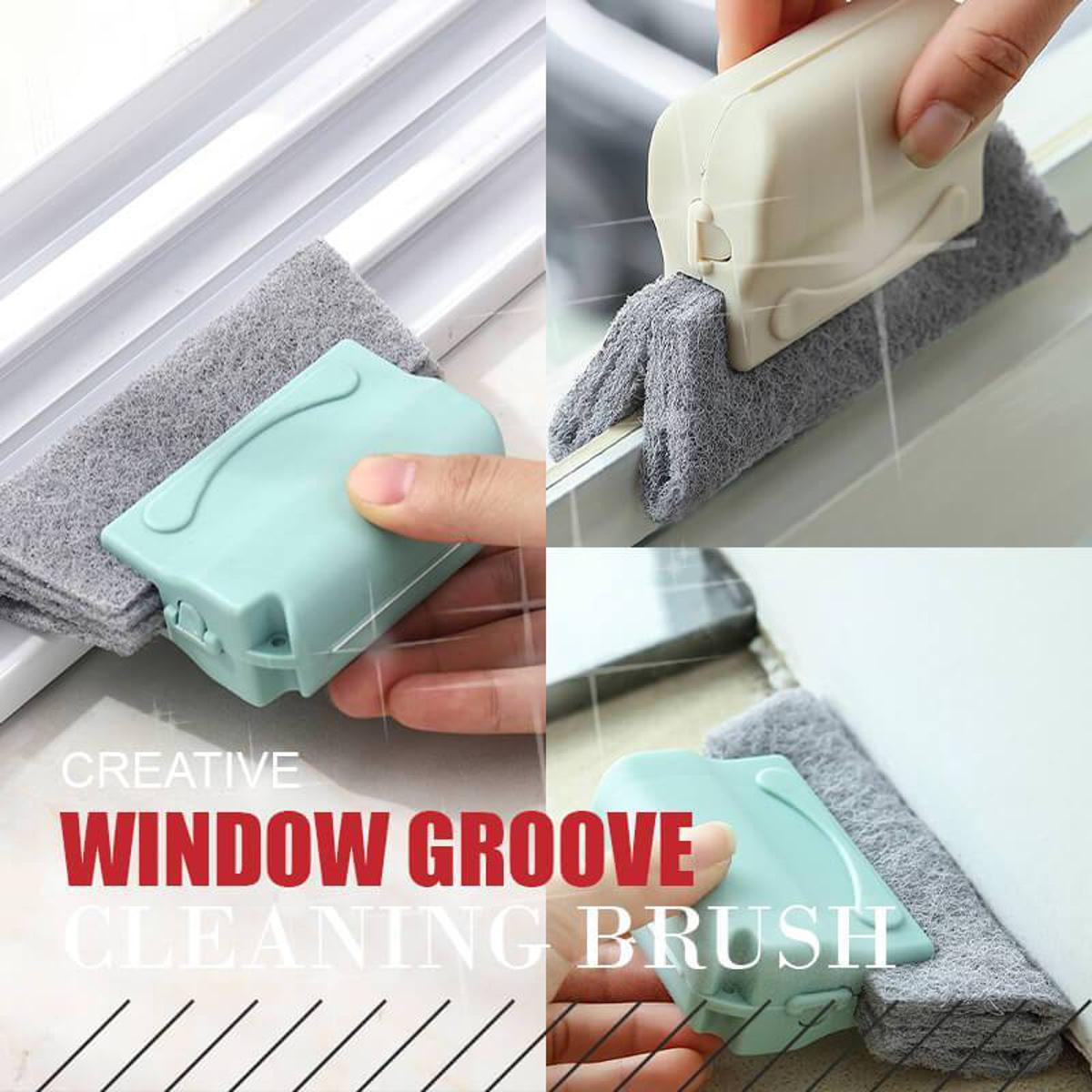 Creative Window Groove Cleaning Brush, Hand-Held Crevice Cleaner Tools,  Magic