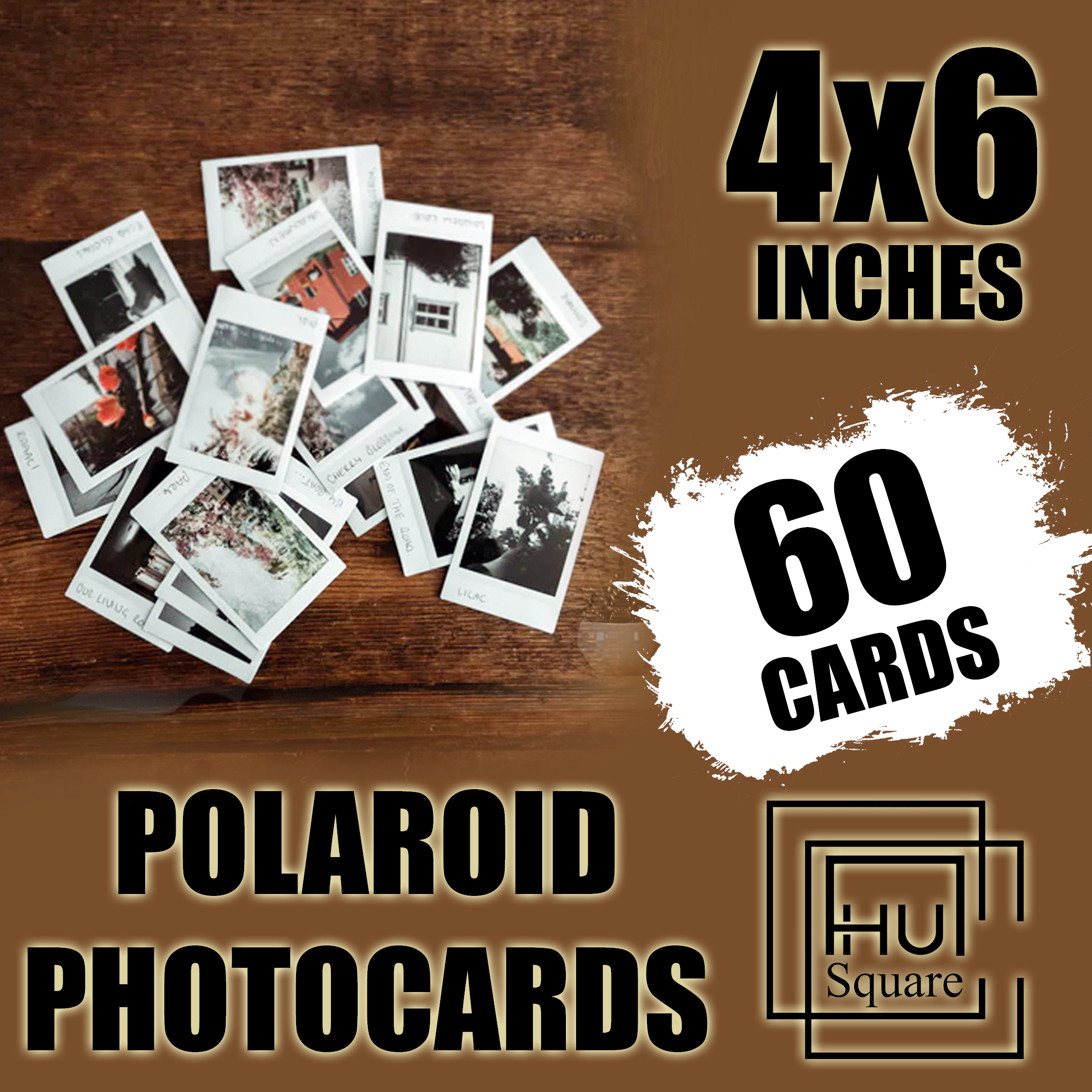 Customize Polaroid Photo Cards For Wall Decor Size 4x6 Inches
