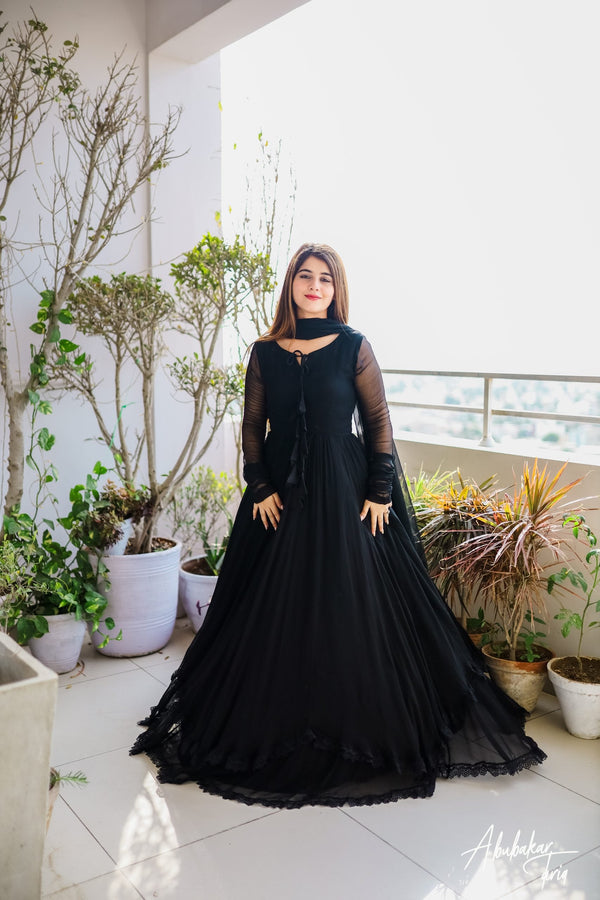 coquette dress maxi YEZWE Bluebell Coquette Modest Maxi Dress