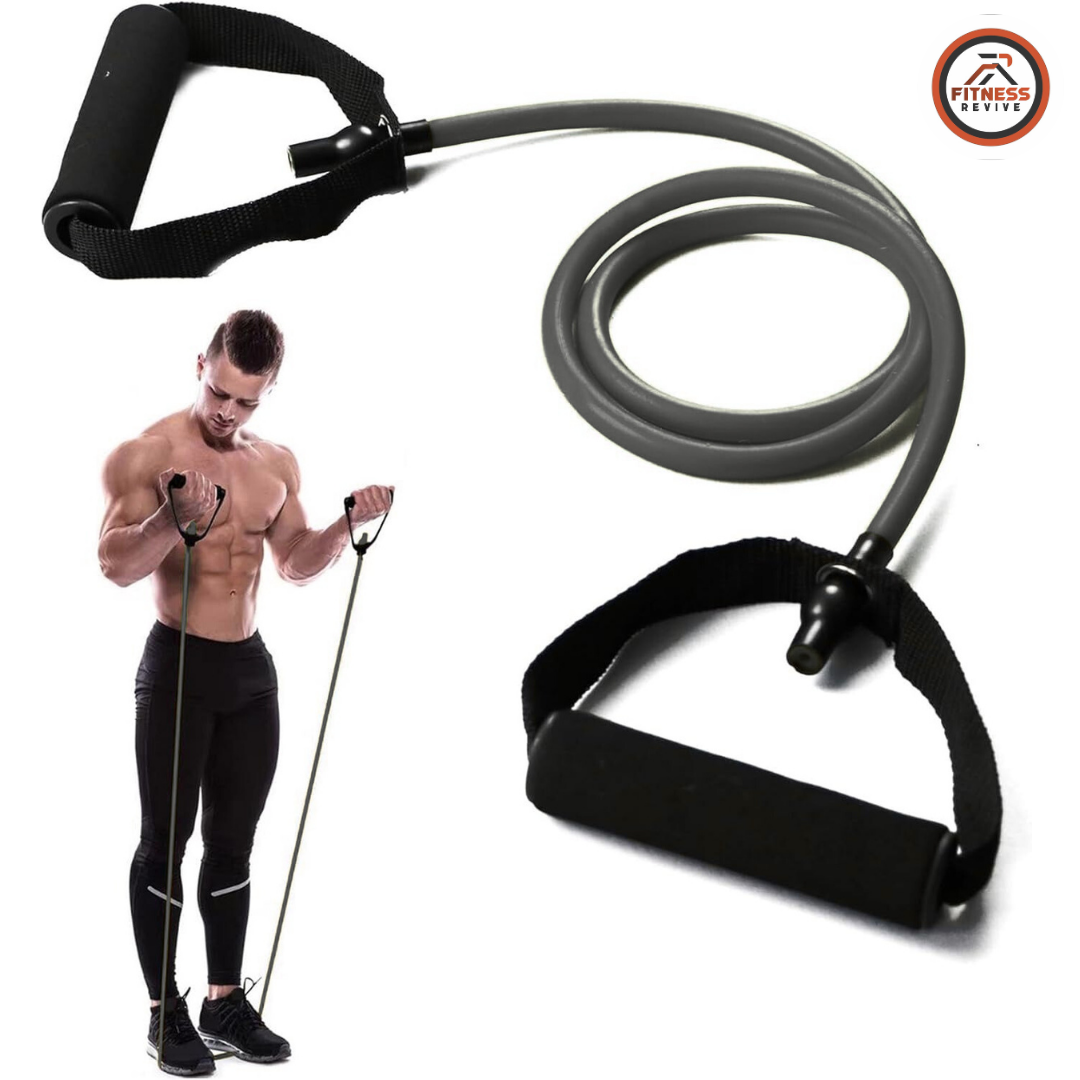 Resistance Band Pull Rope – Latex Tube Exercise Band for Strength Training, Arms, Shoulders, Chest & Legs | Home Gym Workout Band | Yoga, Pilates & Physical Therapy | Anti-Snap (Single)