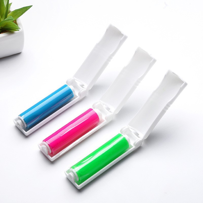 1/5/10PCS Mini Clothes Hair Sticky Roller Pocket Lint Remover Washable