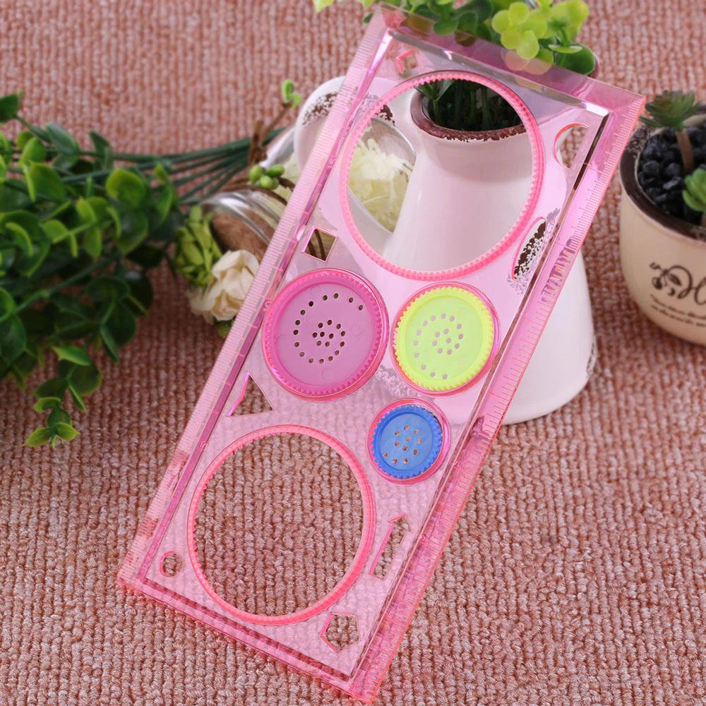 1 PC Spirograph Geometric Ruler Drafting Stencil Spiral Art Classic Toys Stationery Drawing Art Supplies Art Tool Random Color!!