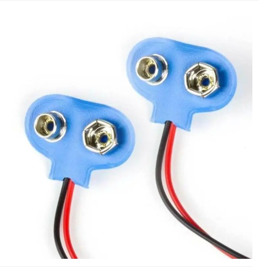 SET OF 1/2/5 PCS - 9V PP3 9Volt Battery Clip Connector T-Type Holder Lead Wire