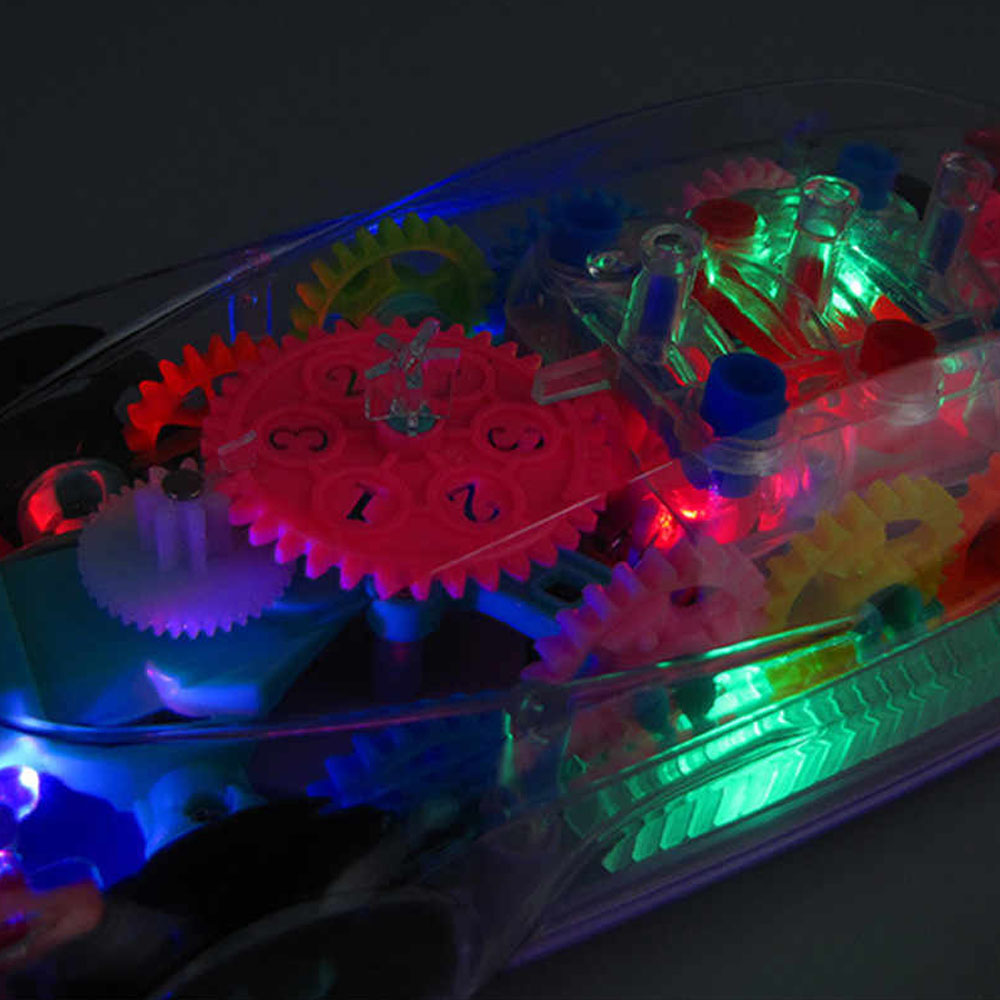 Transparent Concept Racing Car With Light & Sound Toys for Kids