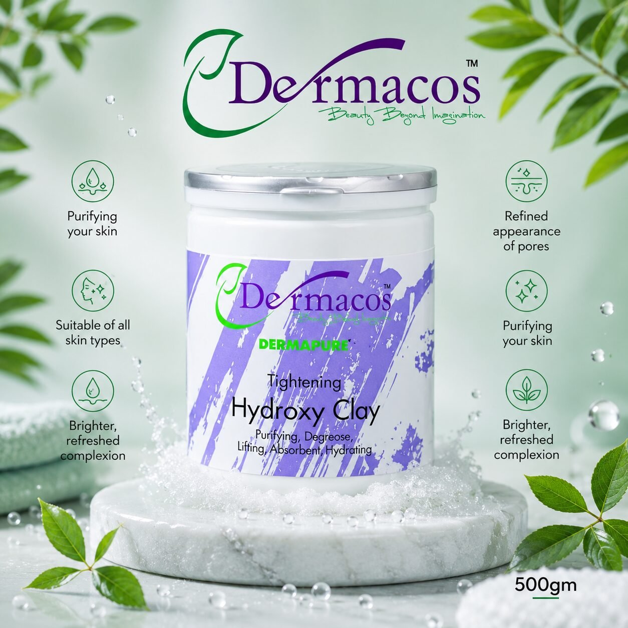 Tightening Hydroxy Clay (500gm) | Face Mask Care