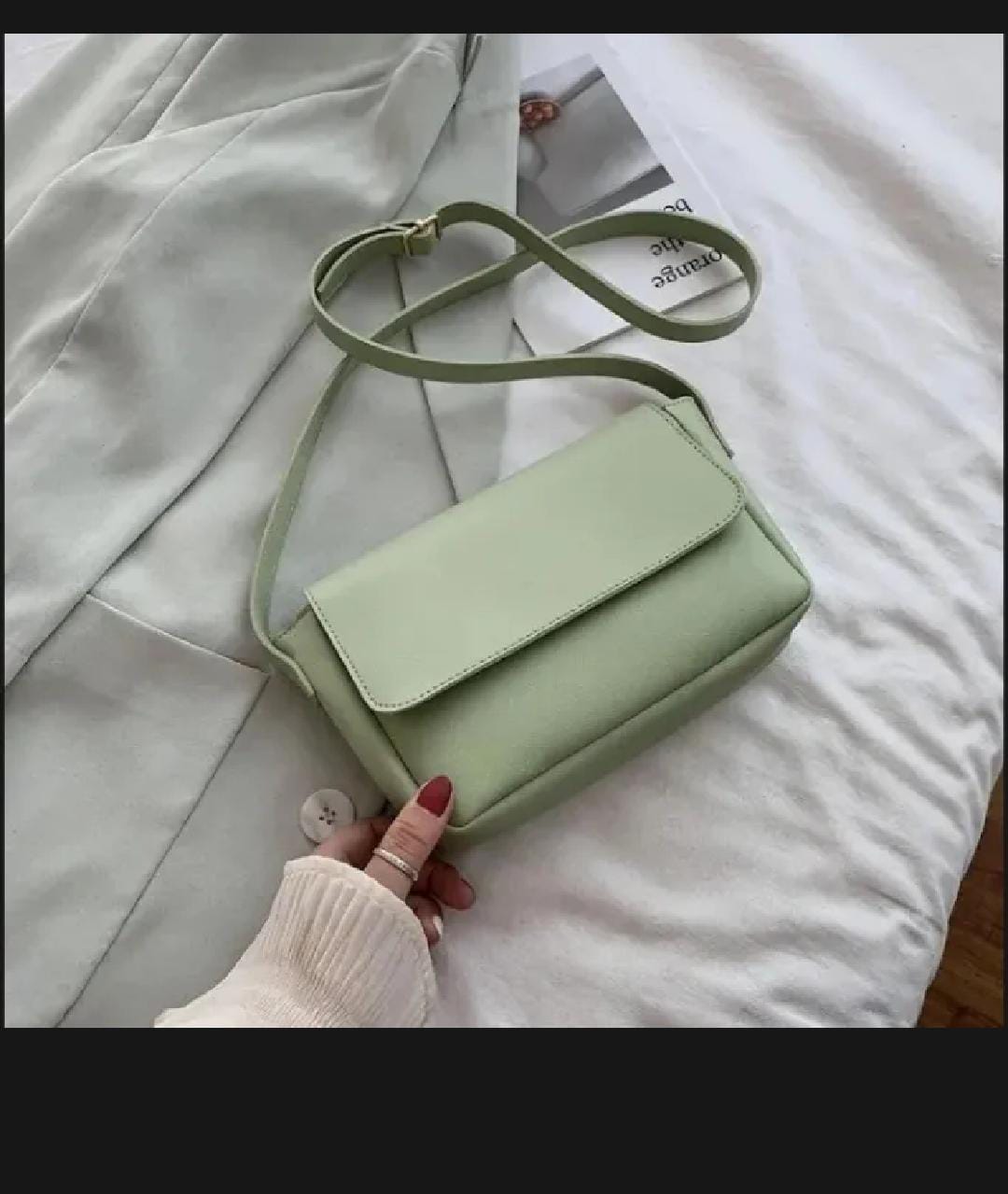Women Solid Color Crossbody Bags Korean Style Fashion Women Handbags High Quality Street All-Match Ulzzang Shoulder Leisure Bags
