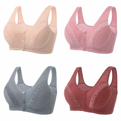 Padded Up Tops Wired Lingerie Non Underwear Women Front Fastening-bra for  girls