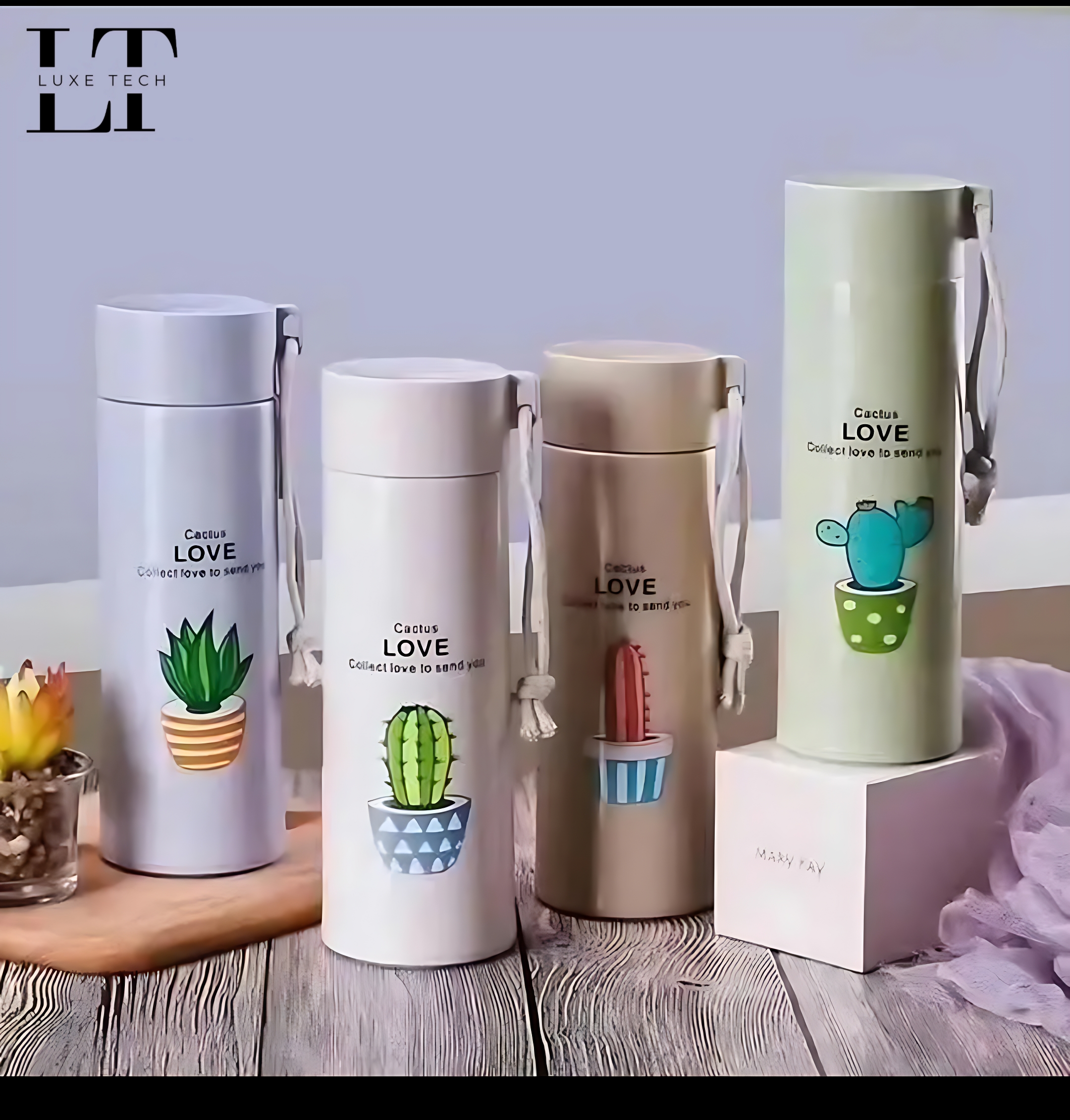Glass Water Bottle 450ml – Cactus Design, BPA-Free, Reusable, Approx. 7.5 Inches Tall – Leakproof with Carrying Handle – Stylish & Easy to Hold – Perfect for Water, Juice, Travel, Gym, Cycling, Camping – Best Everyday Gift for Hydration PROMISE TO SELL