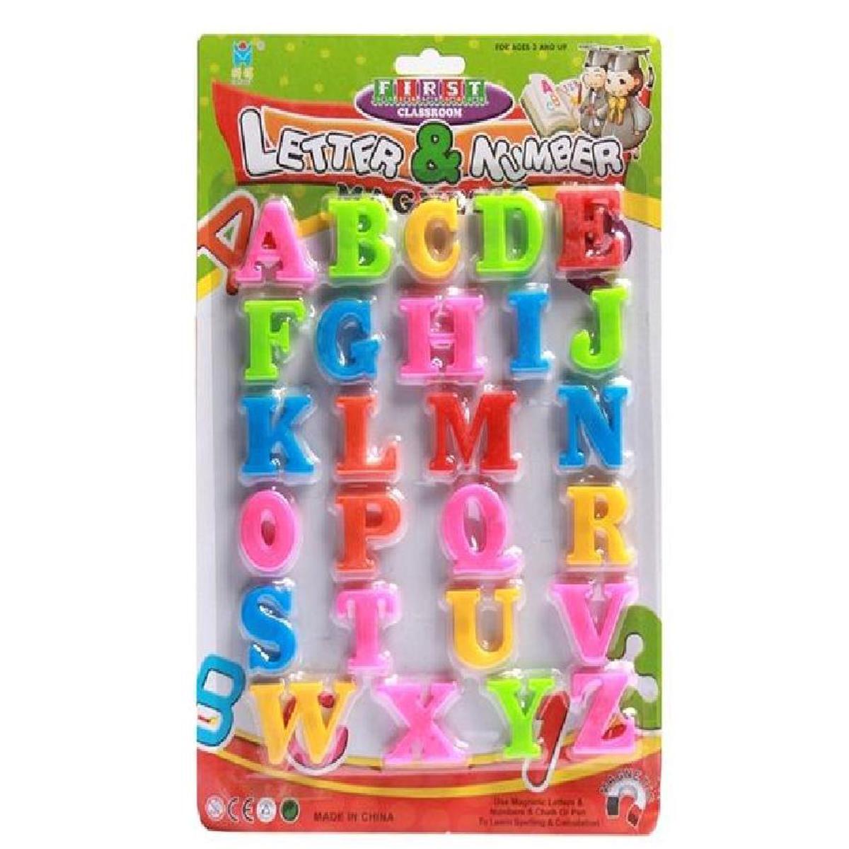 Magnetic English Alphabets - Multicolor-(K.S.)