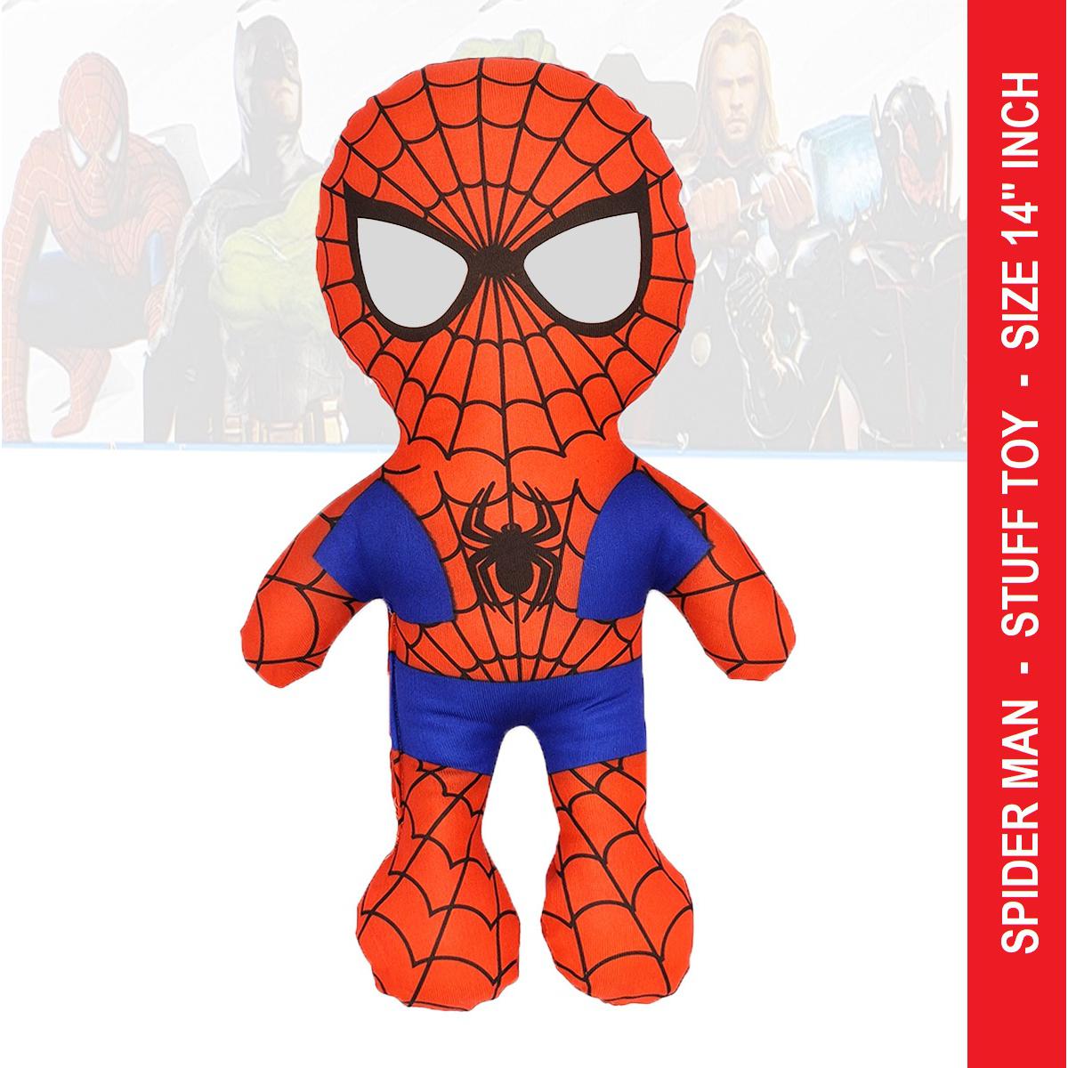 Spider Man Amazing Spiderman Super Hero Action Figure Stuff Toy Plush Toy for Kids Size 14 Inch Avenger Marvels