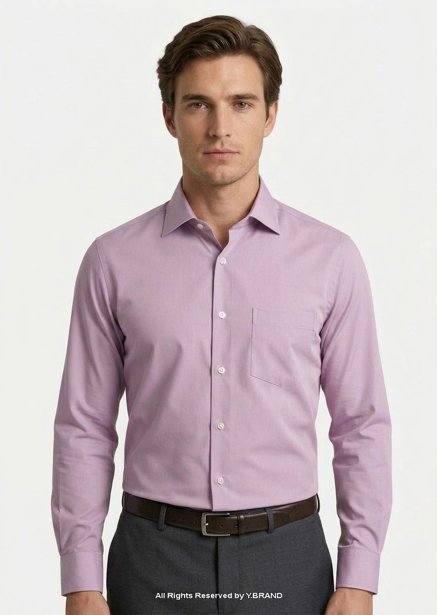YBRAND-Light Purple formal shirt FS-1058
