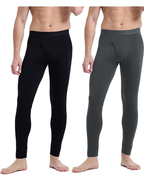Thermal set for men Underwear Set Fleece Lined Base Layer Long Sleeve Top & Bottom for Winter Warmth | Bayt al Riyas