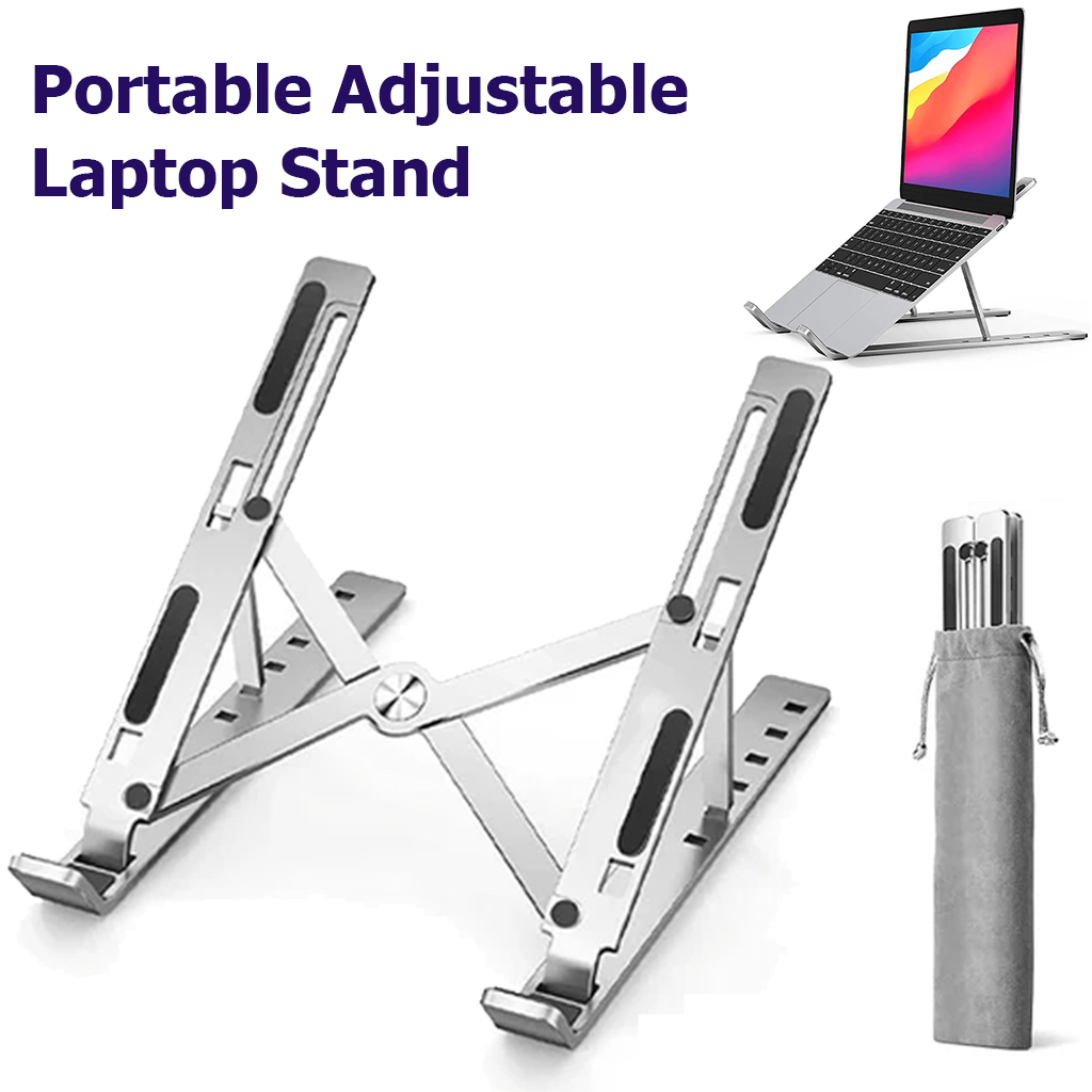 Laptop Stand | Portable Adjustable Laptop Stand | Foldable Desk Laptop Holder for Office, Study & Home