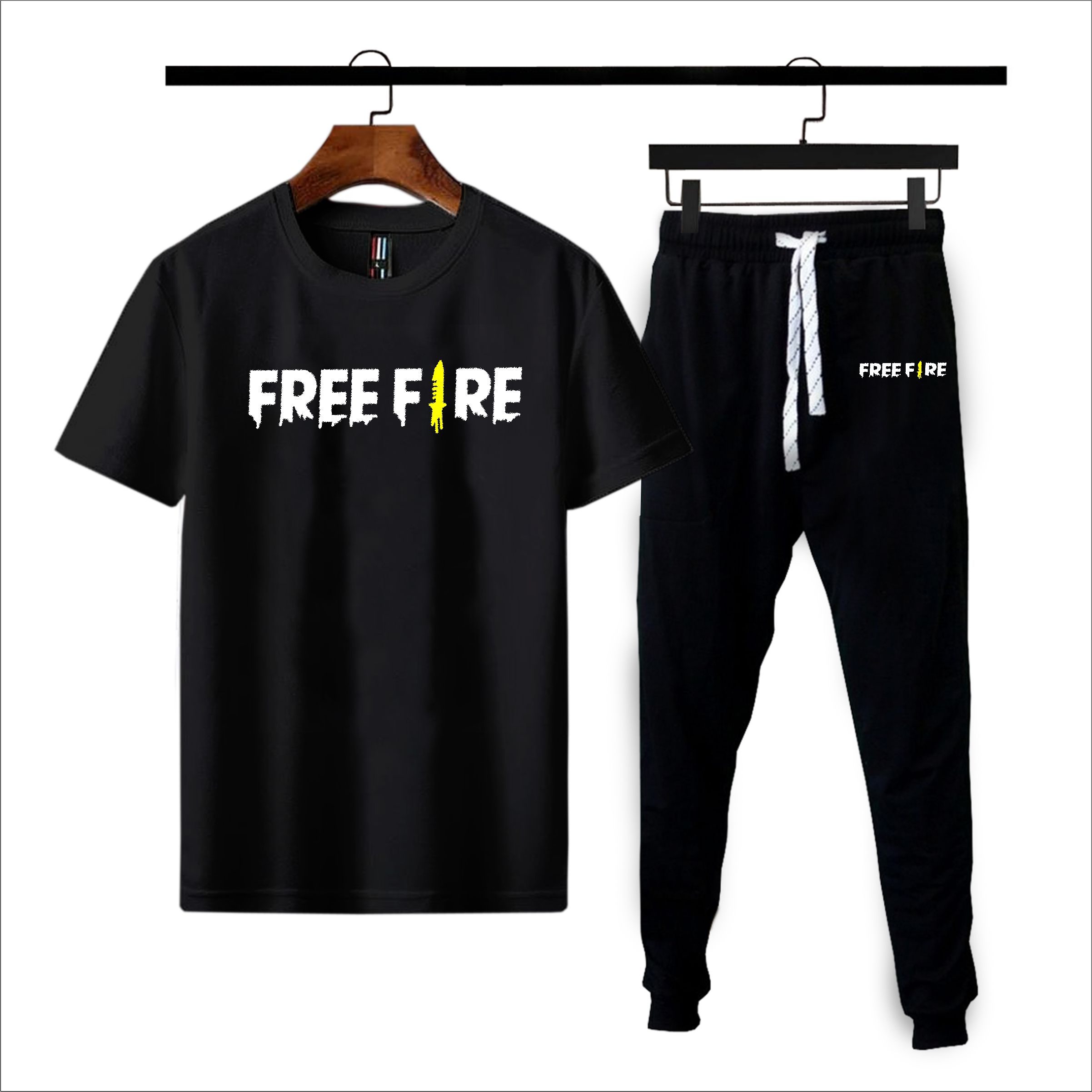 Free fire printed summer tracksuit for men premium quality best article of summer collection