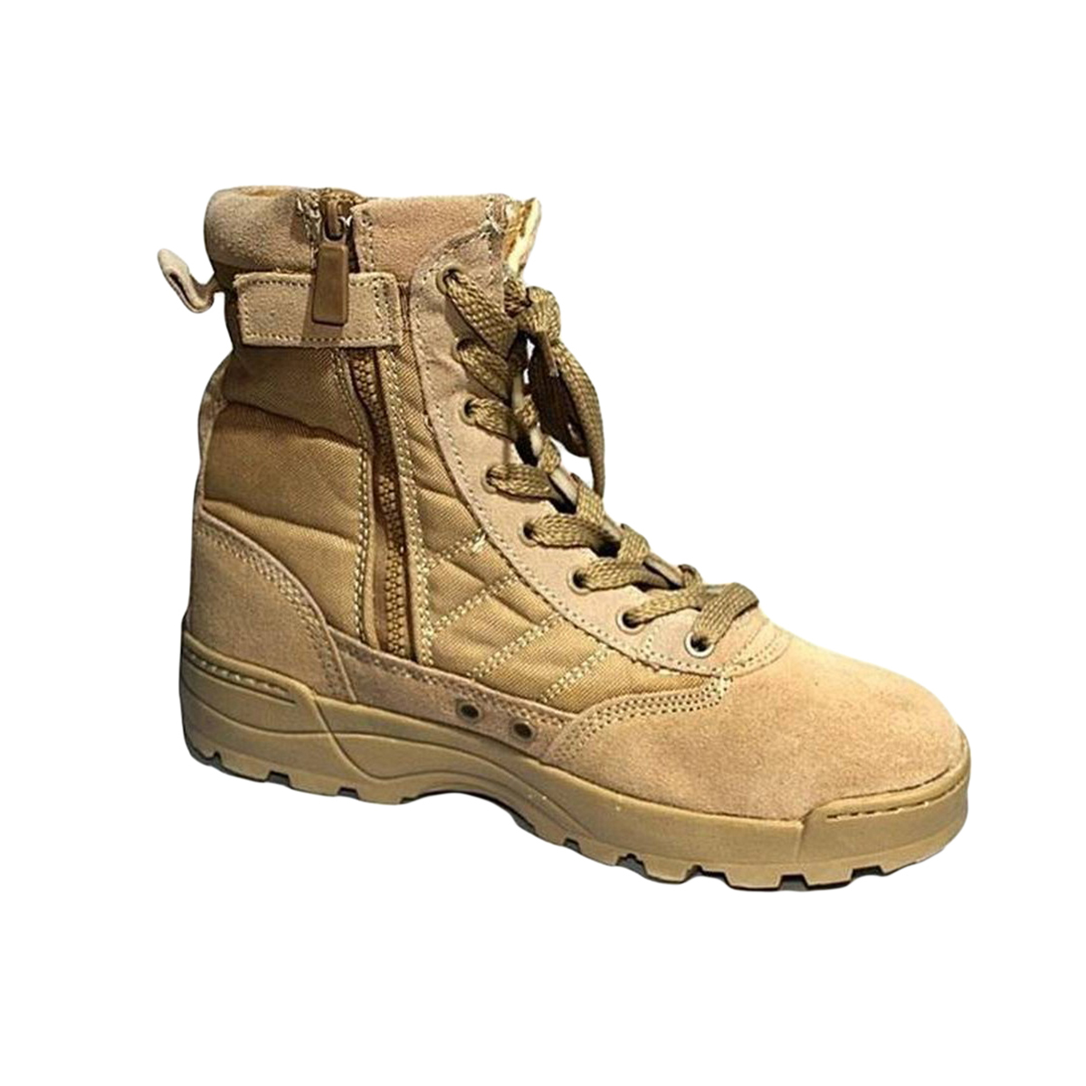 Long Zipper Army Delta Shoes
