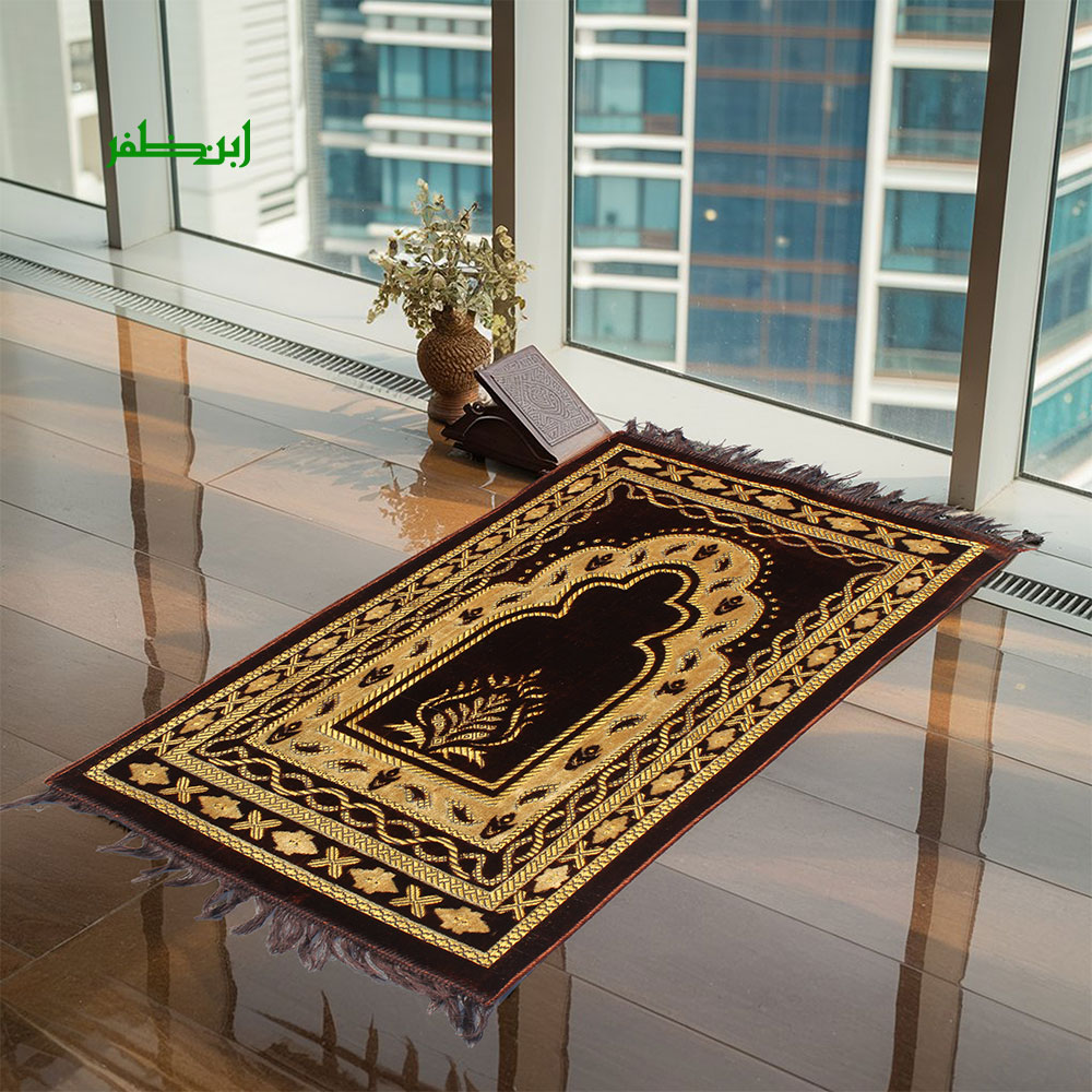 Traditional Turkish Style Prayer Rug  Jai Namaz  Janamaz Prayer Mat For Teens and Adults