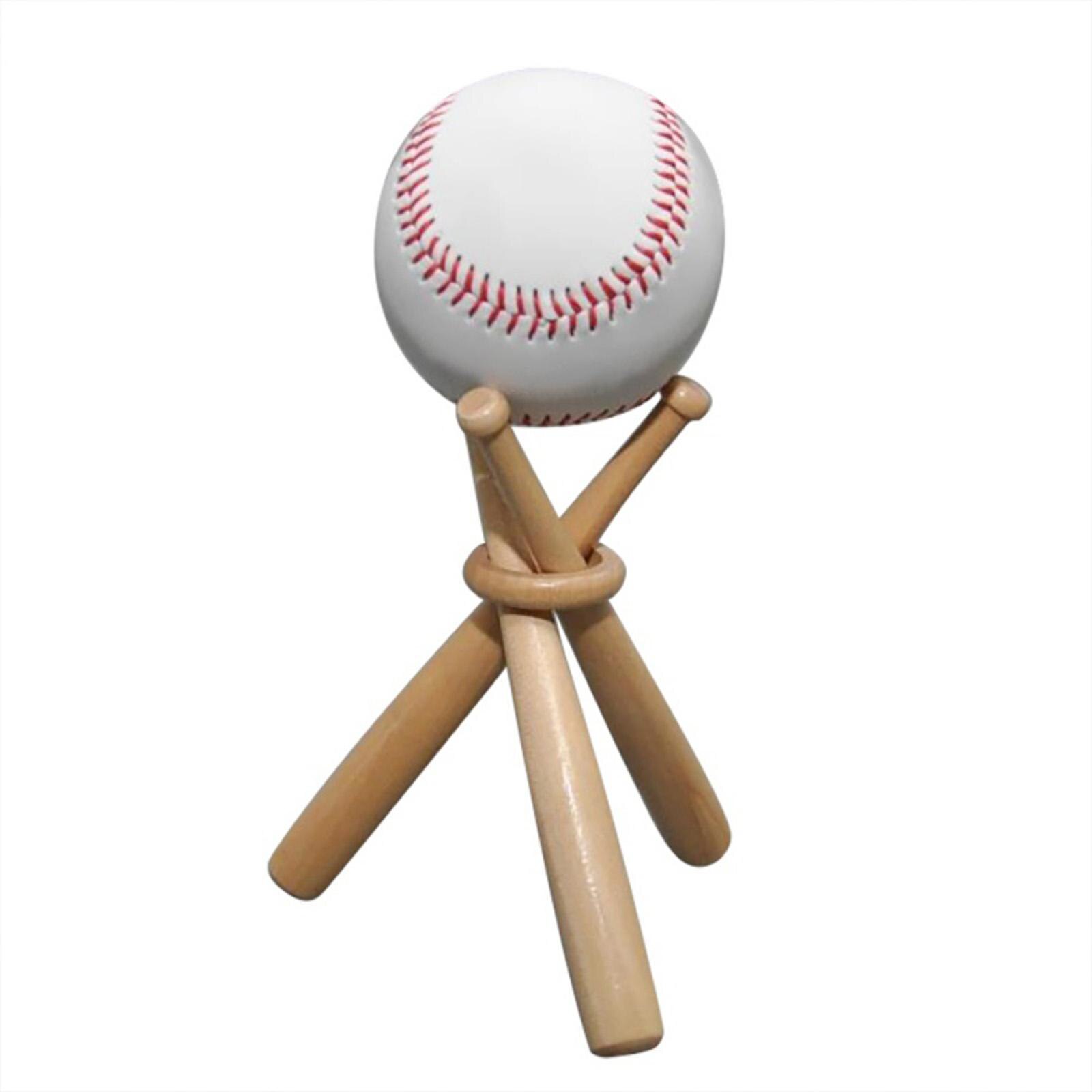 Wooden Mini Baseball Bat Stand And