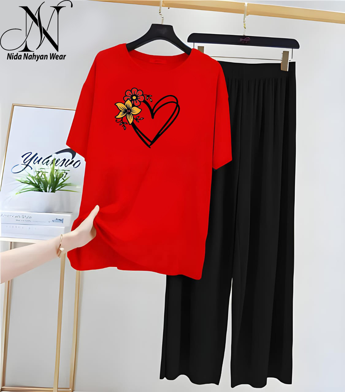 Soft cotton Night Wear for Women size S to XL & Kid size 4 to 14 Years, Night suit for girls and women, Sleeping Dress Girls Sleepwear Loungewear Sleeping Suit lingerie T shirt and Pajama, Night Dress for girls and women