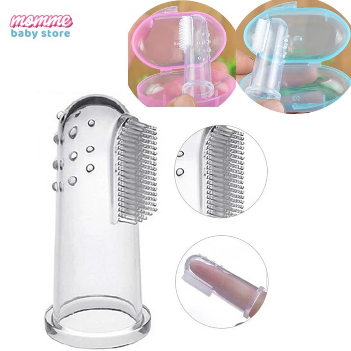 Baby Finger Toothbrush Children Teeth Clear Massage Soft Silicone Infant Rubber Cleaning Brush Baby Dental Care