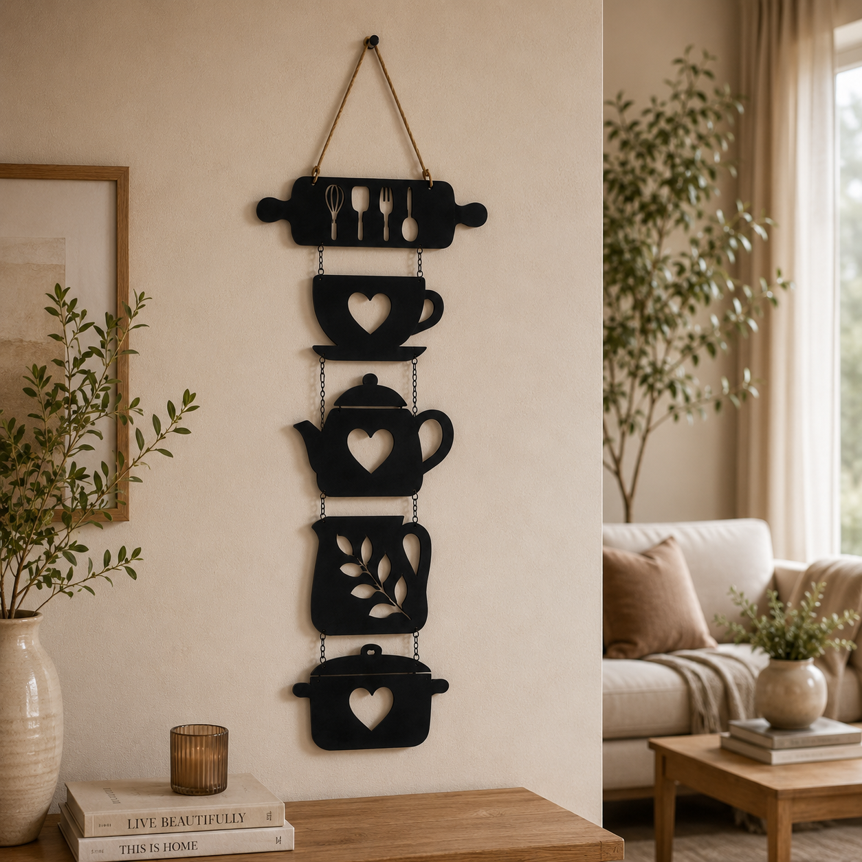 Rustic KitchnHanging