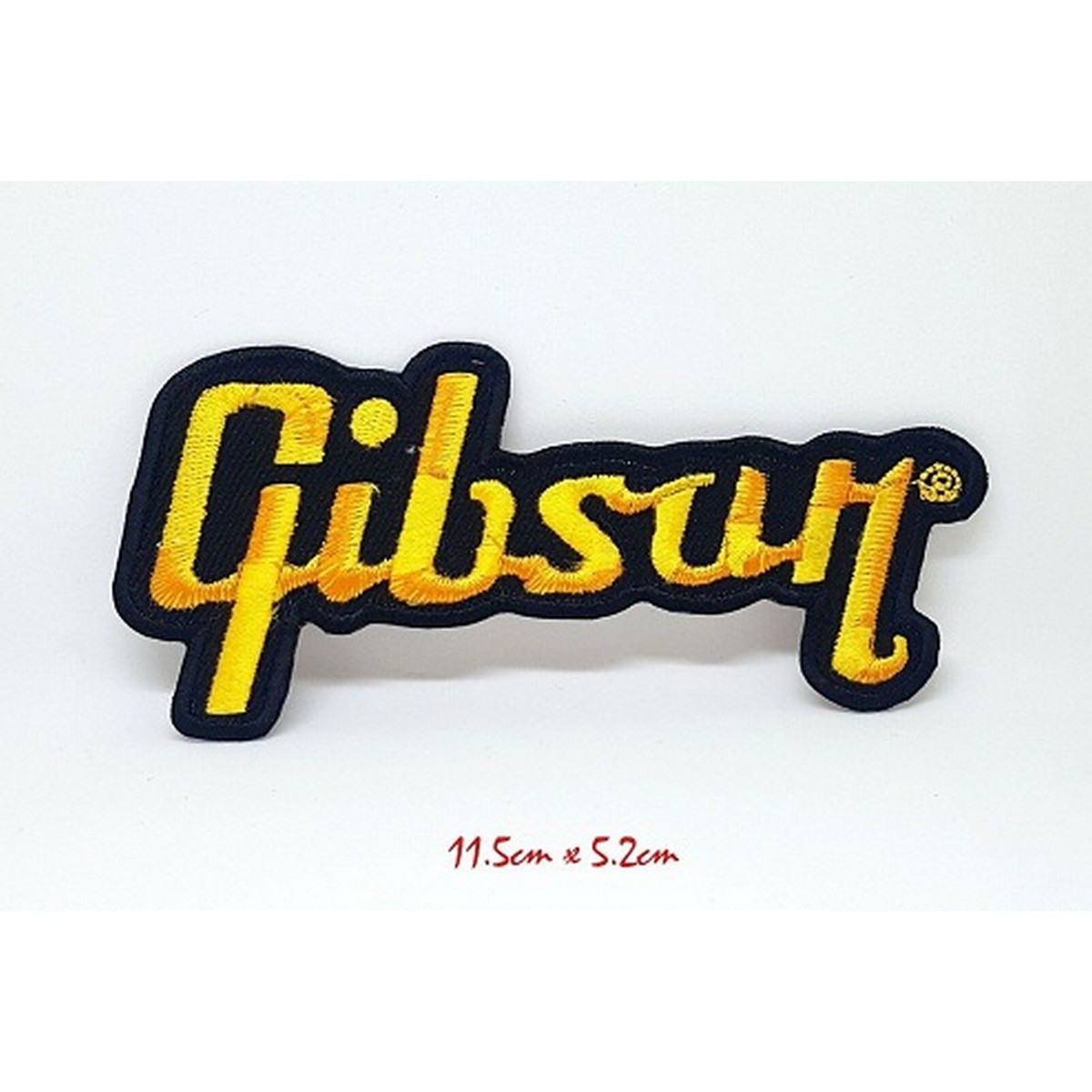Embroidered Gibson Guitar music band rock  Logo Jacket T shirt Sew Iron on  kids clothing dress shirt cap bag jacket jeans craft logo  shoes repair  Patch#864