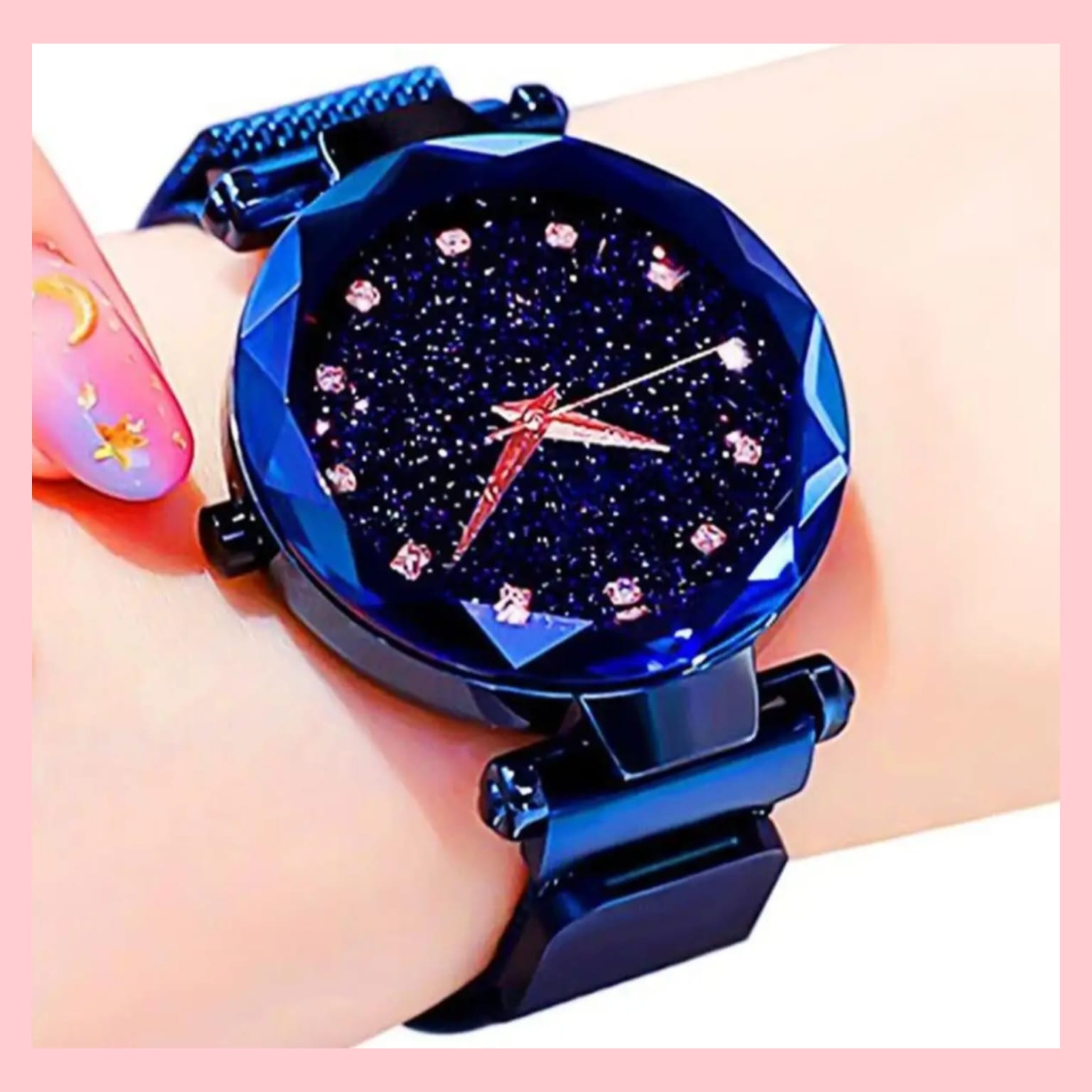 Watch for Girls | Women Watch | Fashion House 786 Starry Sky Analog Watch | Magnetic Mesh Strap Magnet Buckle | Luxury Ladies Wrist Watch | Fashion Watch for College Office Daily Wear | Gift for Girls