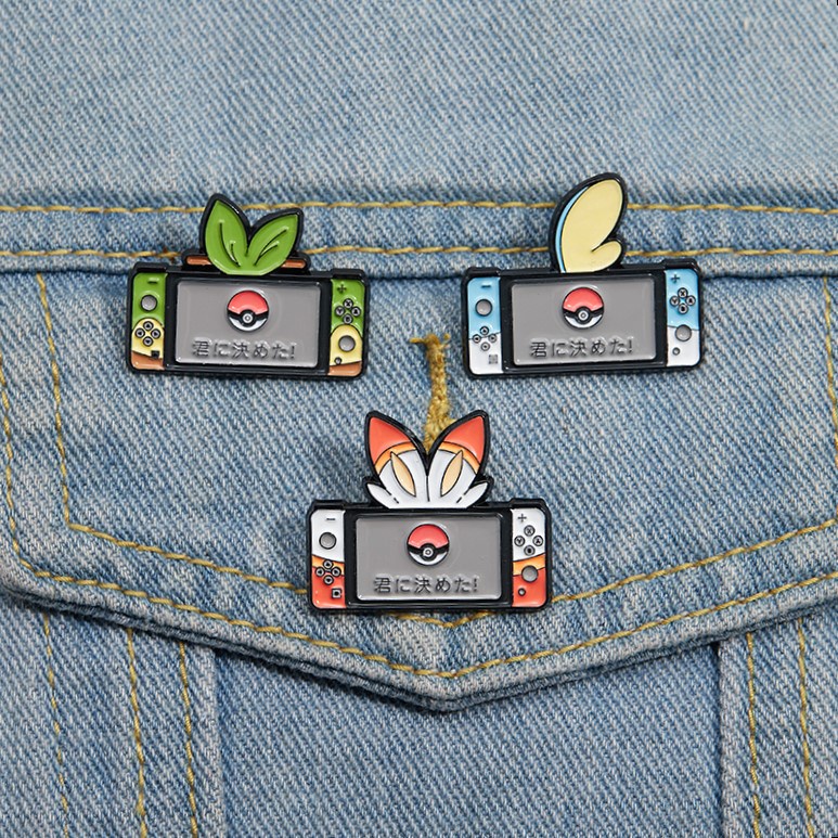 26Pcs/Set New Cartoon Anime Peripheral Character Enamel Brooch Cute